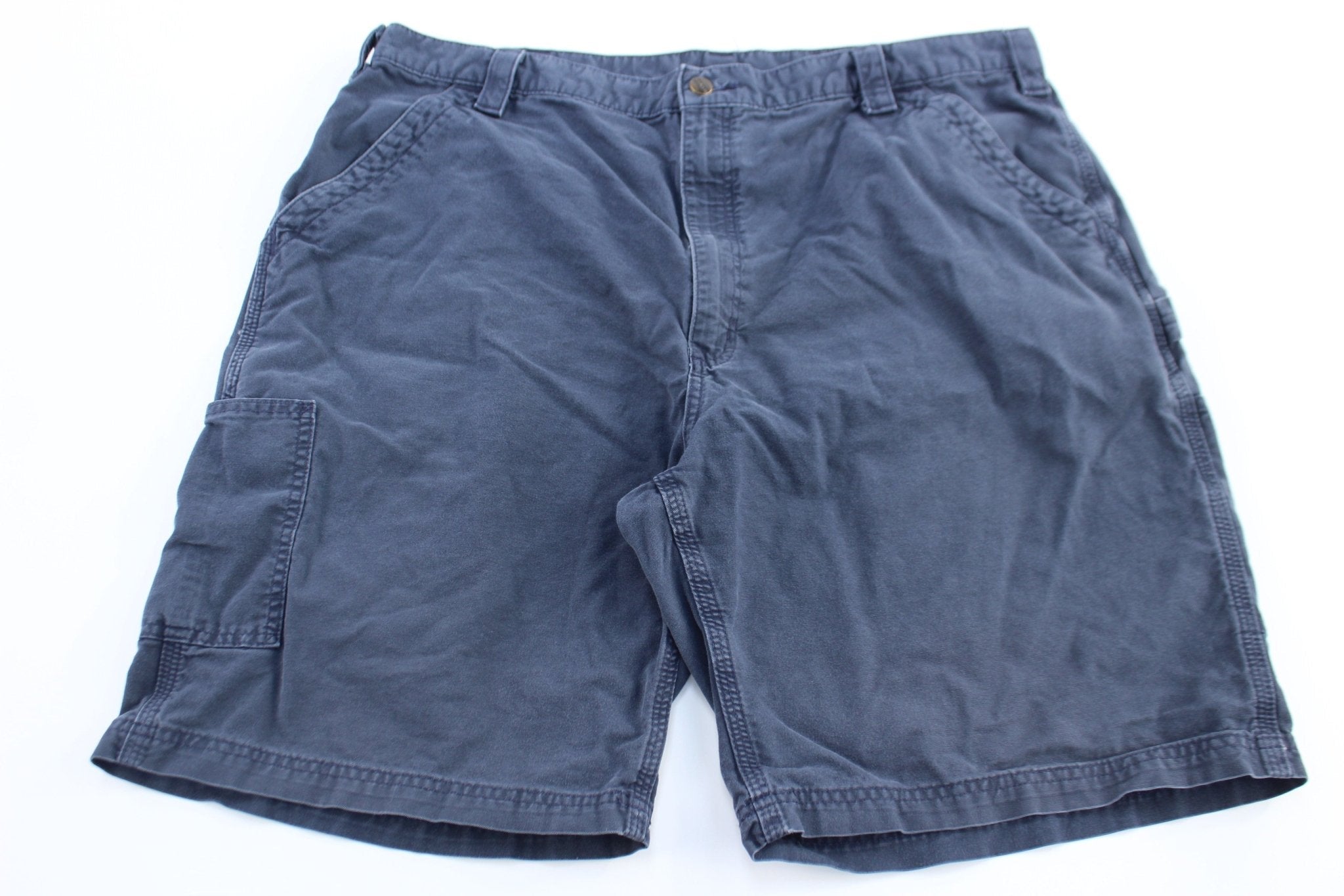 Carhartt Logo Patch Blue Carpenter Shorts - Pants/Shorts - Thrifted Threads