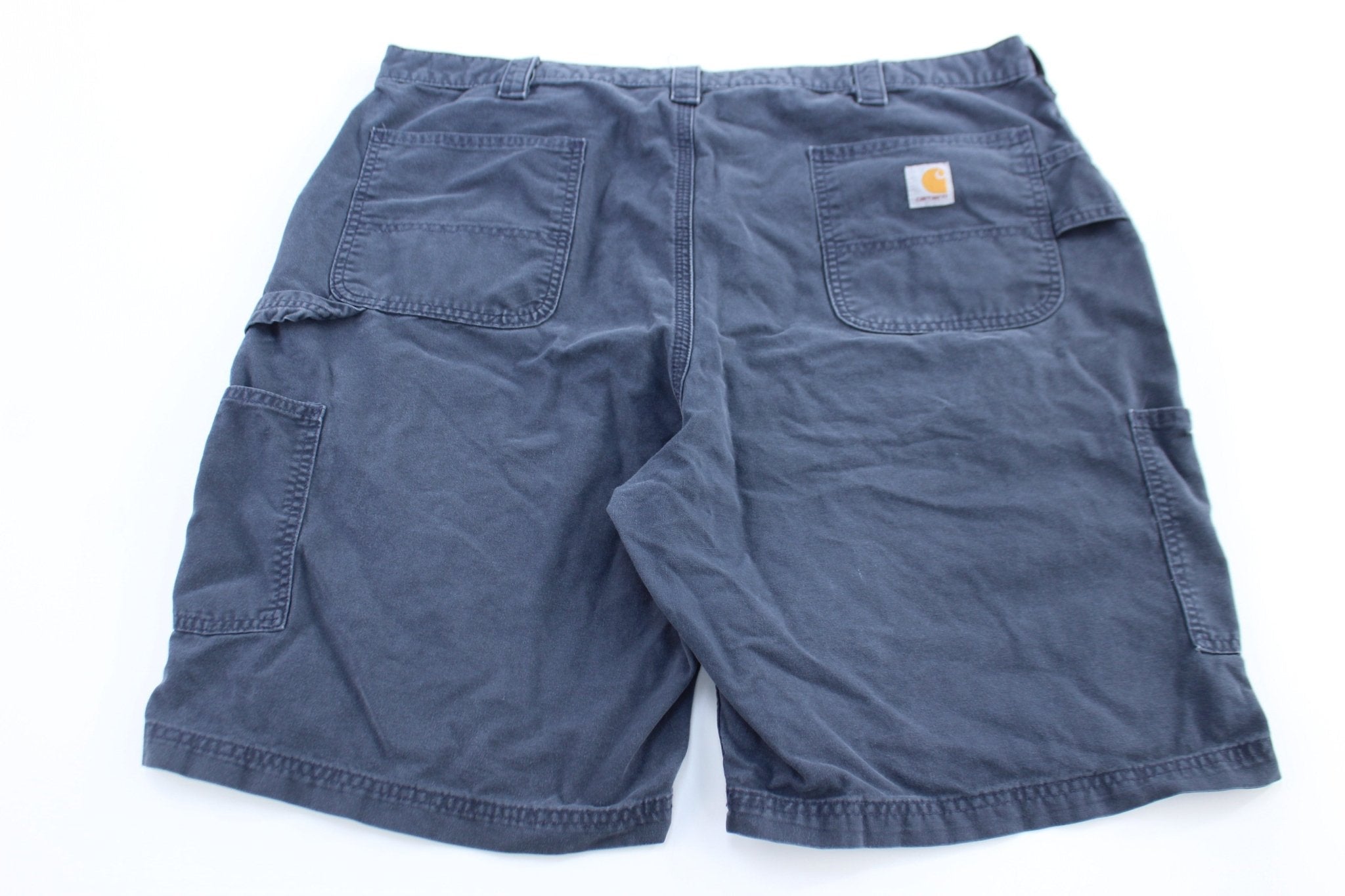 Carhartt Logo Patch Blue Carpenter Shorts - Pants/Shorts - Thrifted Threads