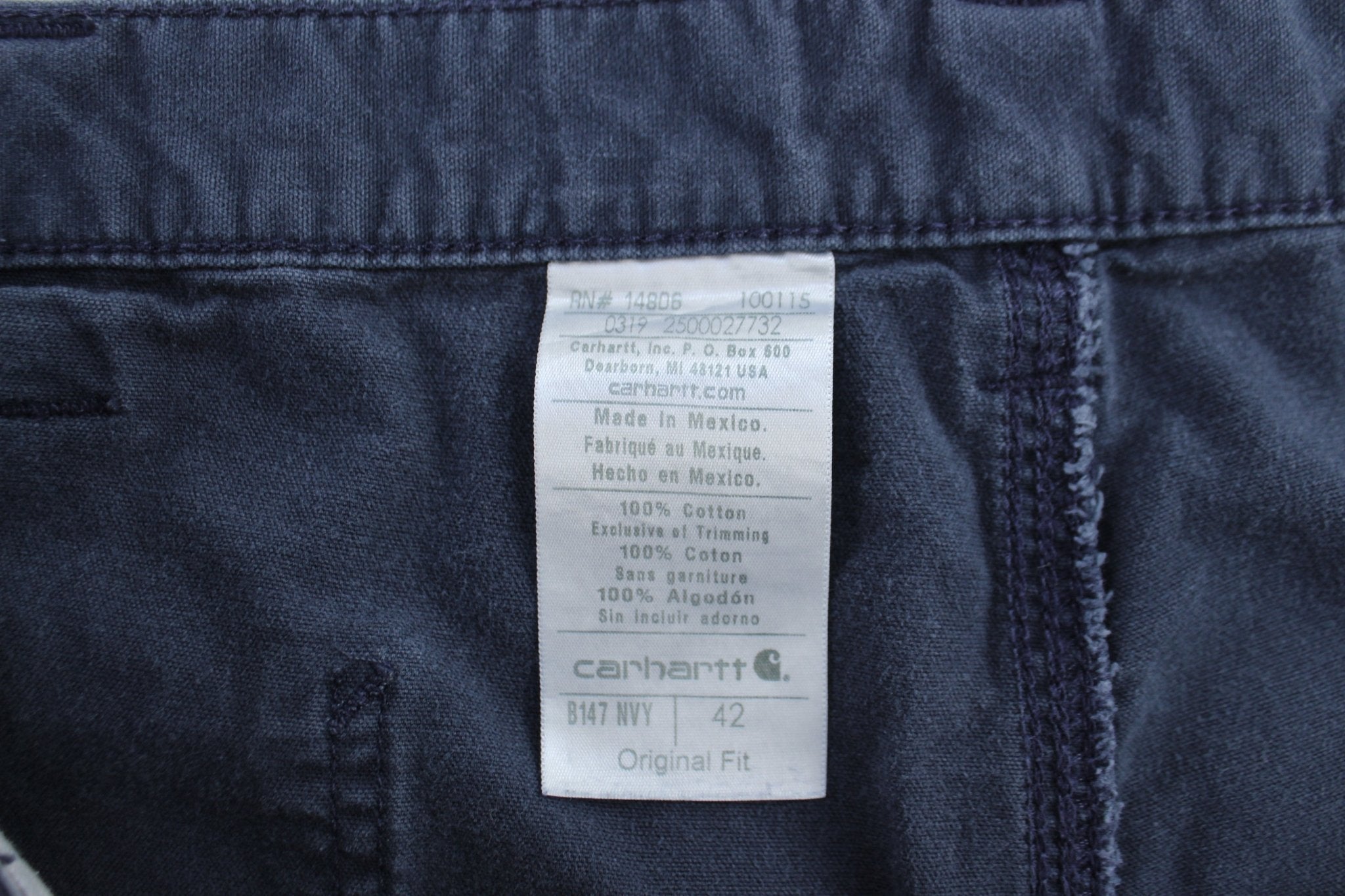 Carhartt Logo Patch Blue Carpenter Shorts - Pants/Shorts - Thrifted Threads