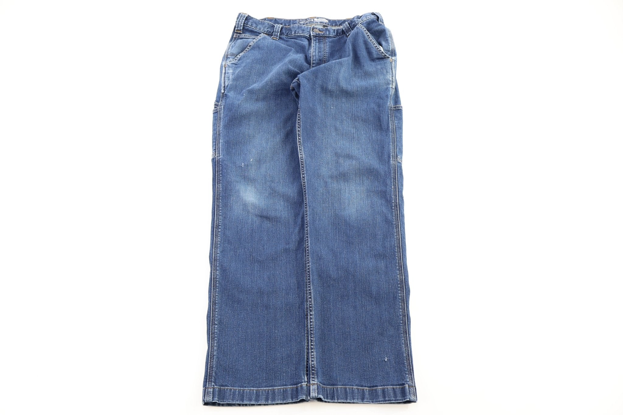 Carhartt Logo Patch Blue Denim Jeans - Pants - Thrifted Threads