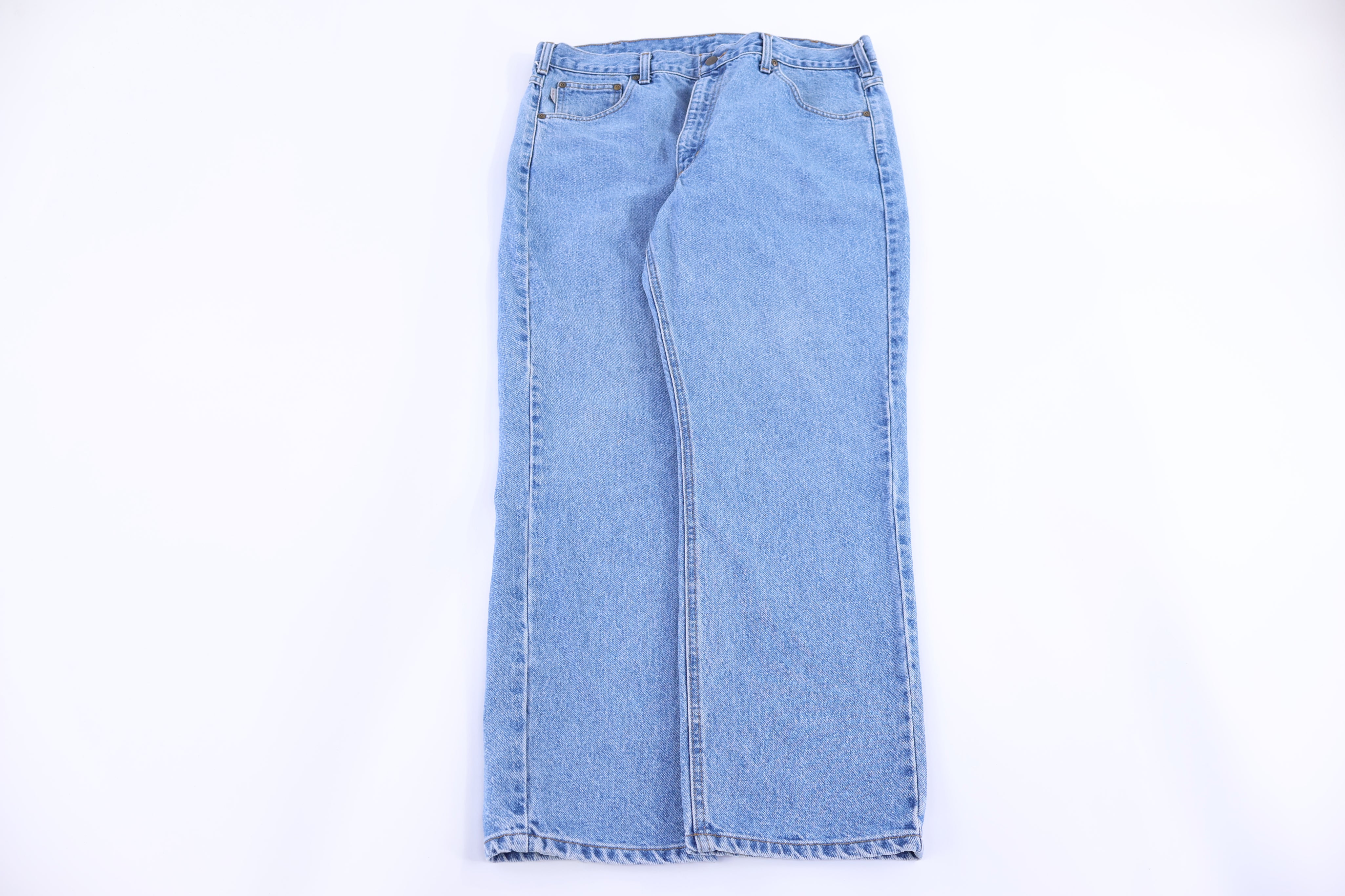 Carhartt Logo Patch Blue Denim Jeans - Pants - Thrifted Threads