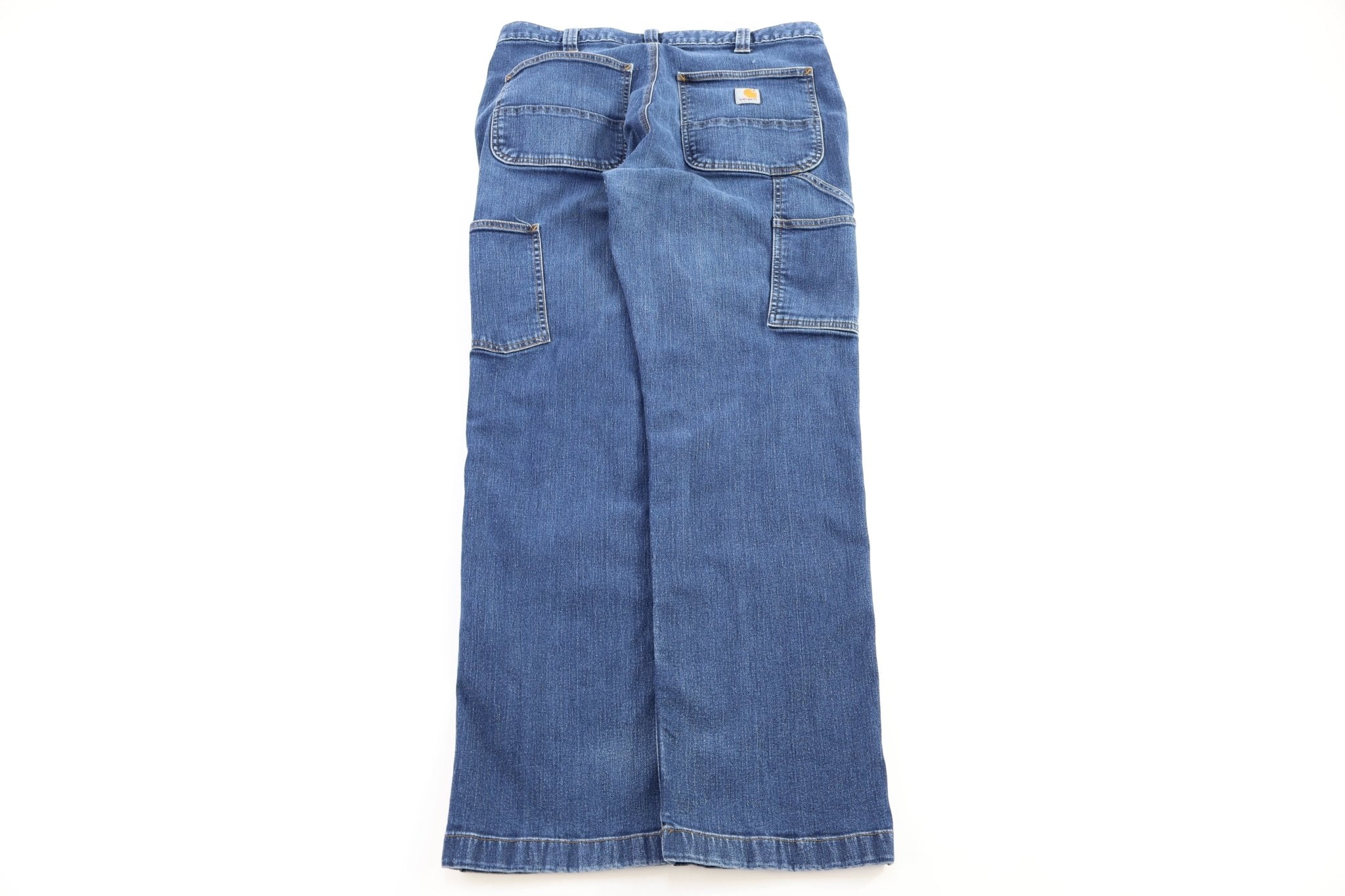 Carhartt Logo Patch Blue Denim Jeans - Pants - Thrifted Threads