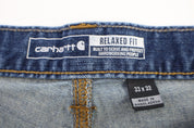Carhartt Logo Patch Blue Denim Jeans - Pants - Thrifted Threads