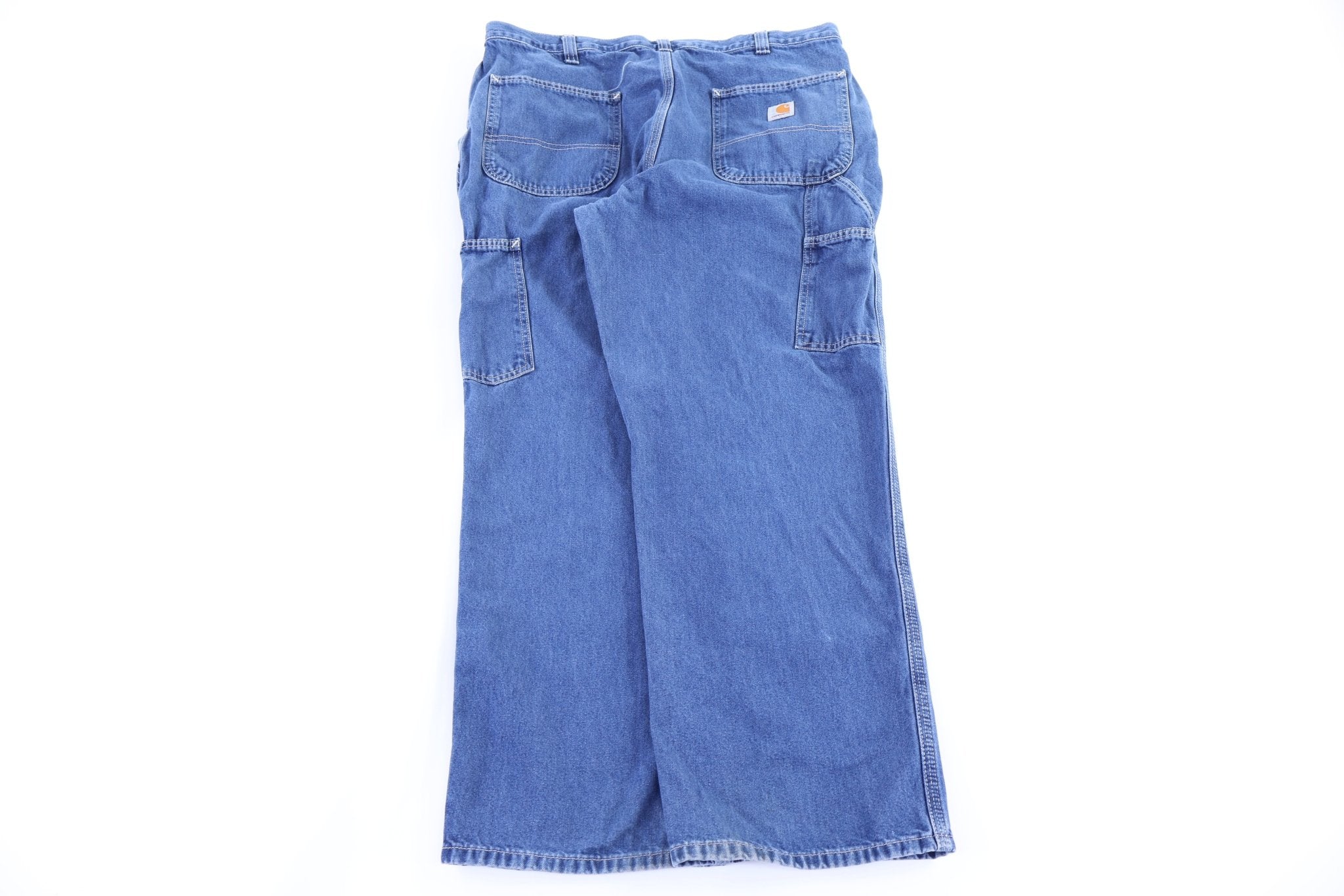 Carhartt Logo Patch Blue Denim Jeans - Pants - Thrifted Threads