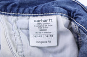 Carhartt Logo Patch Blue Denim Pants - Pants - Thrifted Threads