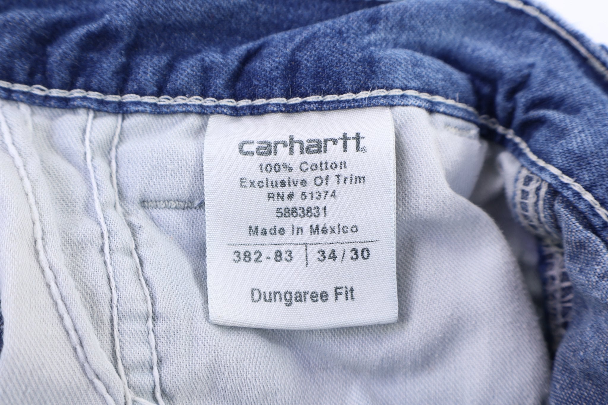 Carhartt Logo Patch Blue Denim Pants - Pants - Thrifted Threads