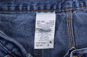 Carhartt Logo Patch Blue Denim Shorts - Pants/Shorts - Thrifted Threads