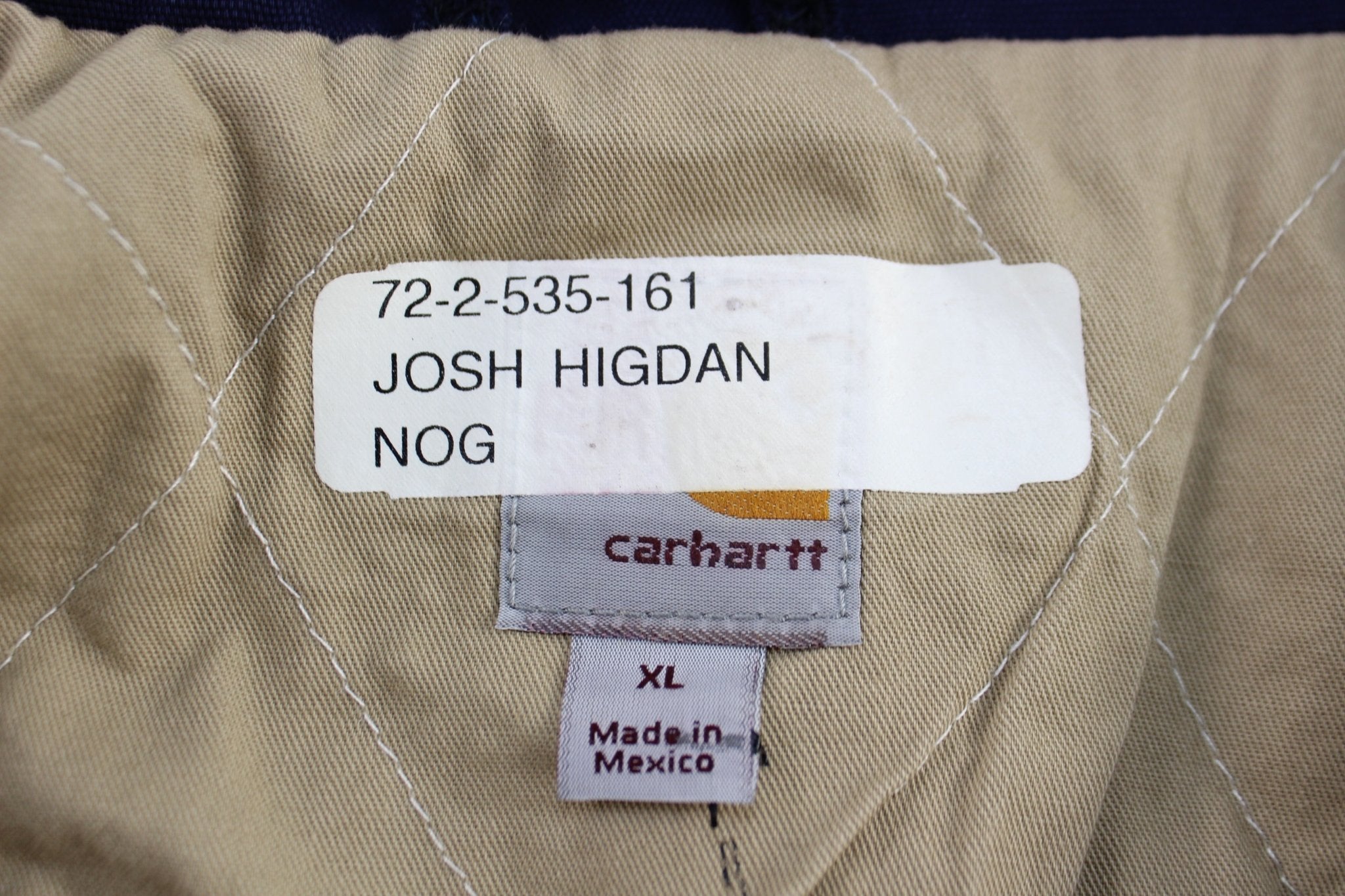 Carhartt Logo Patch Blue Flame Resistant Zip Up Jacket - Jackets - Thrifted Threads