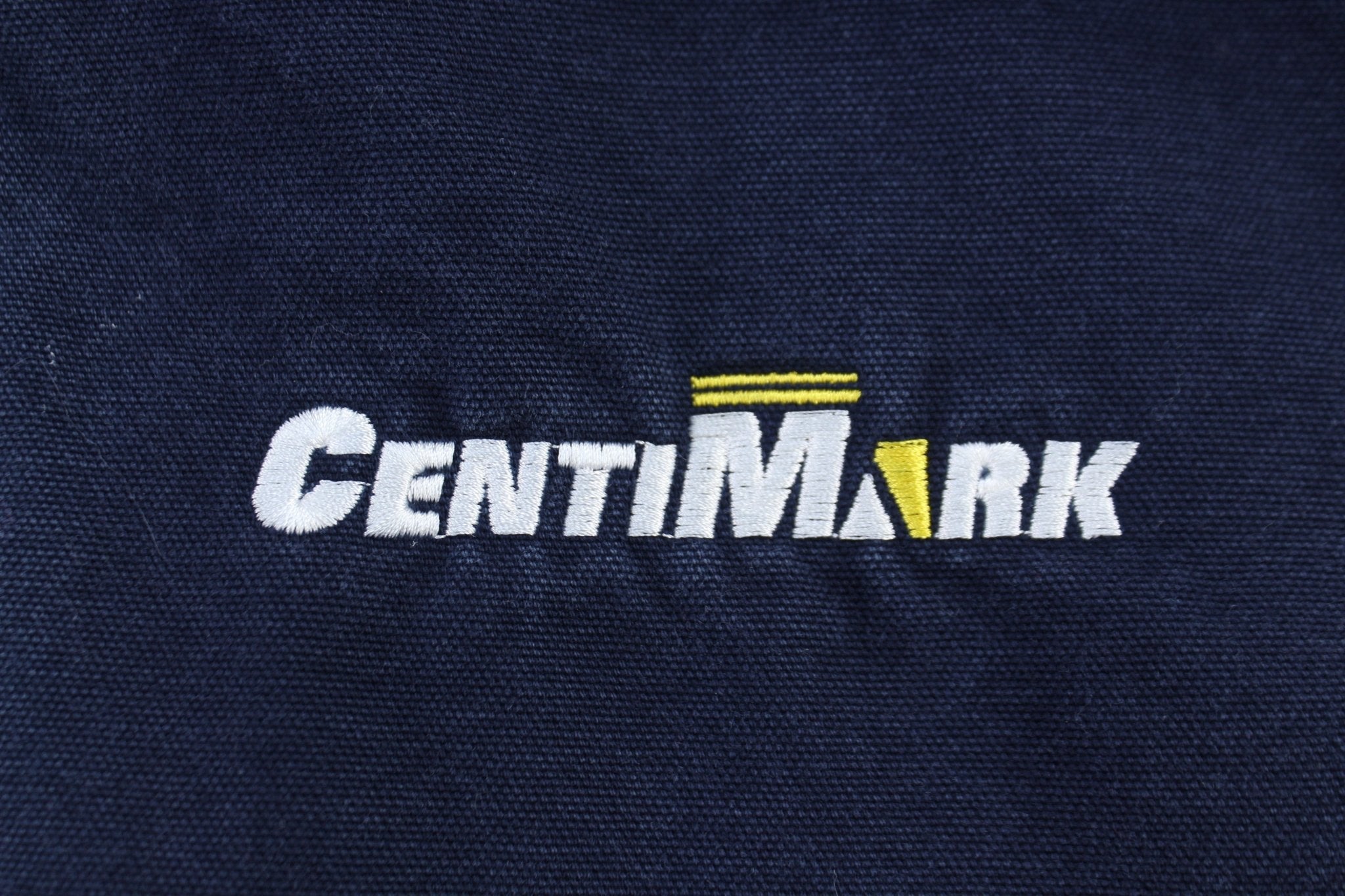 Carhartt Logo Patch Blue Full Zip Hooded Jacket - ThriftedThreads.com