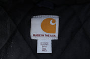Carhartt Logo Patch Blue Full Zip Hooded Jacket - Jacket - Thrifted Threads