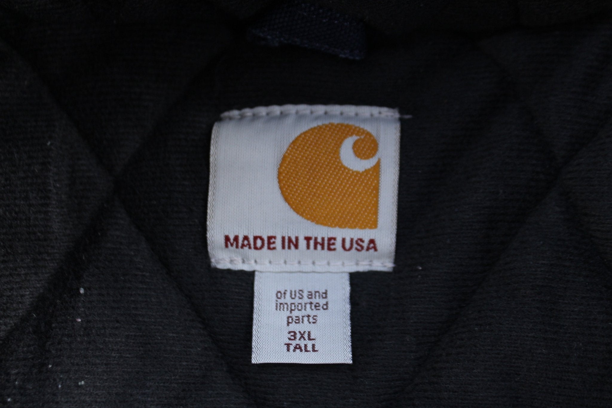 Carhartt Logo Patch Blue Full Zip Hooded Jacket - Jacket - Thrifted Threads