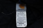 Carhartt Logo Patch Blue Full Zip Hooded Jacket - Jacket - Thrifted Threads