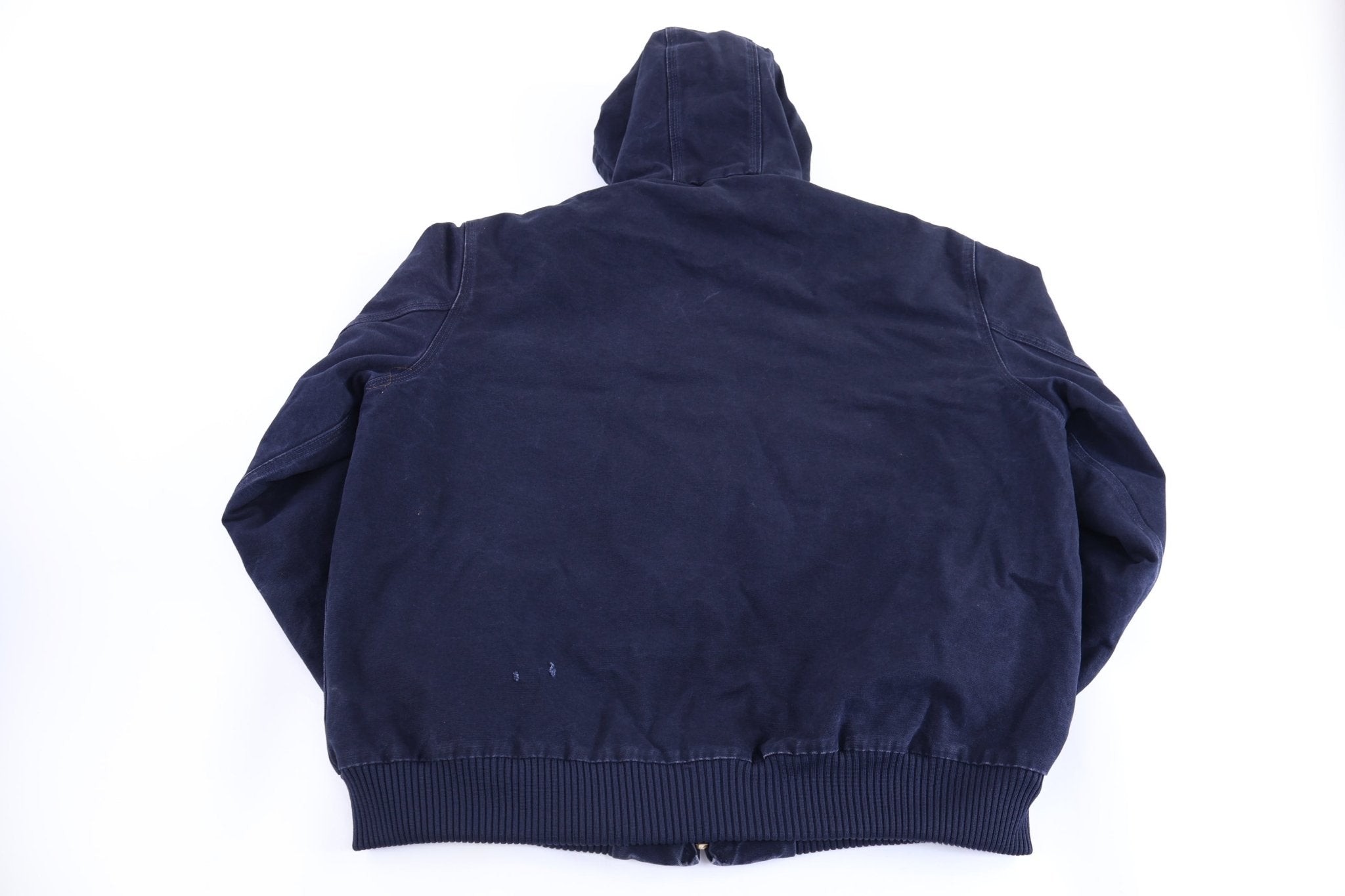 Carhartt Logo Patch Blue Full Zip Jacket - Jacket - Thrifted Threads