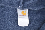 Carhartt Logo Patch Blue Full Zip Jacket - Jacket - Thrifted Threads