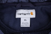 Carhartt Logo Patch Blue Full Zip Jacket - Jacket - Thrifted Threads
