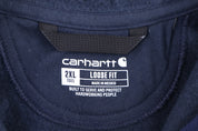 Carhartt Logo Patch Blue Full Zip Jacket - Jacket - Thrifted Threads