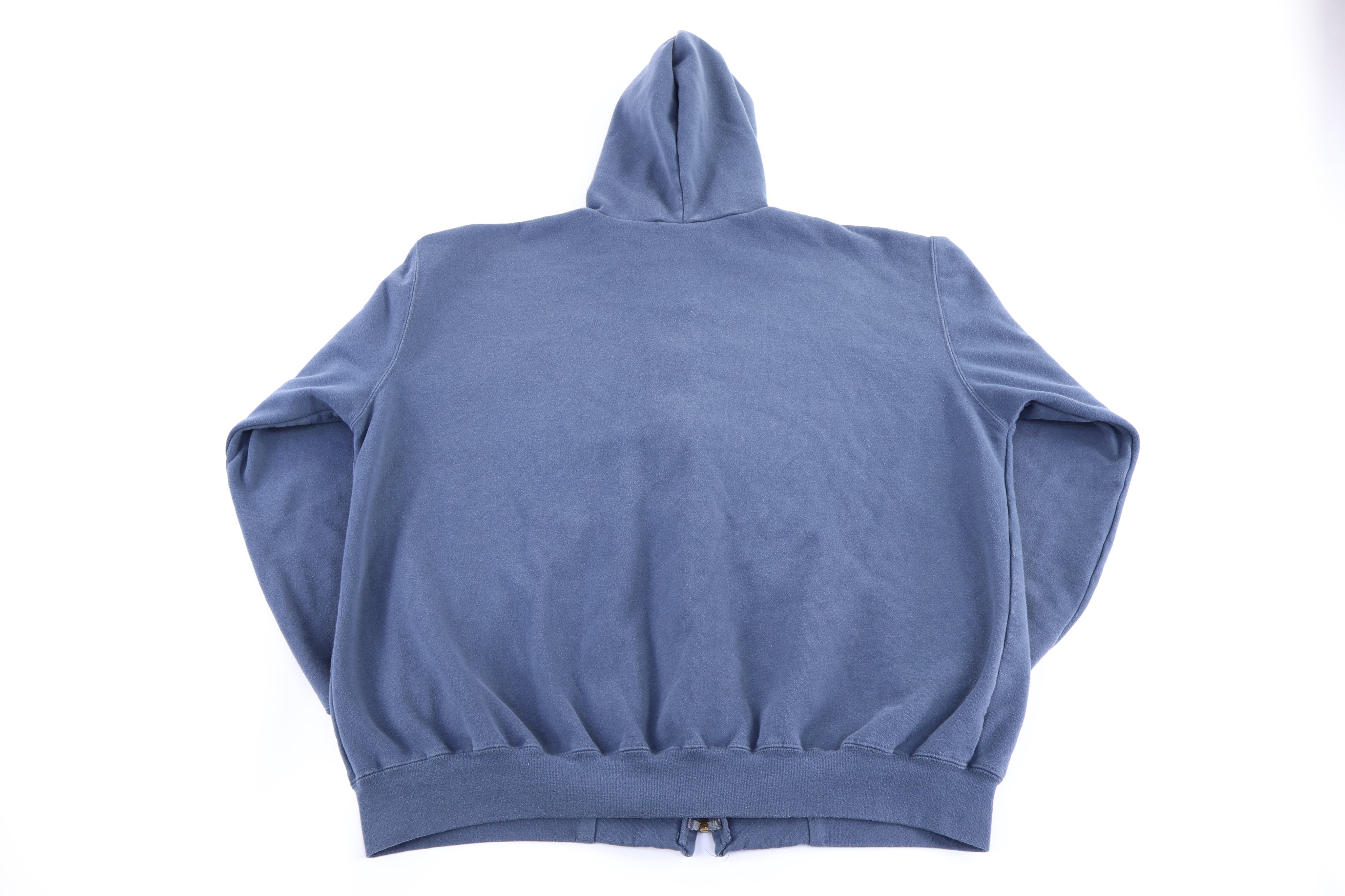 Carhartt Logo Patch Blue Full Zip Jacket - Jacket - Thrifted Threads