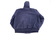 Carhartt Logo Patch Blue Full Zip Jacket - Jacket - Thrifted Threads