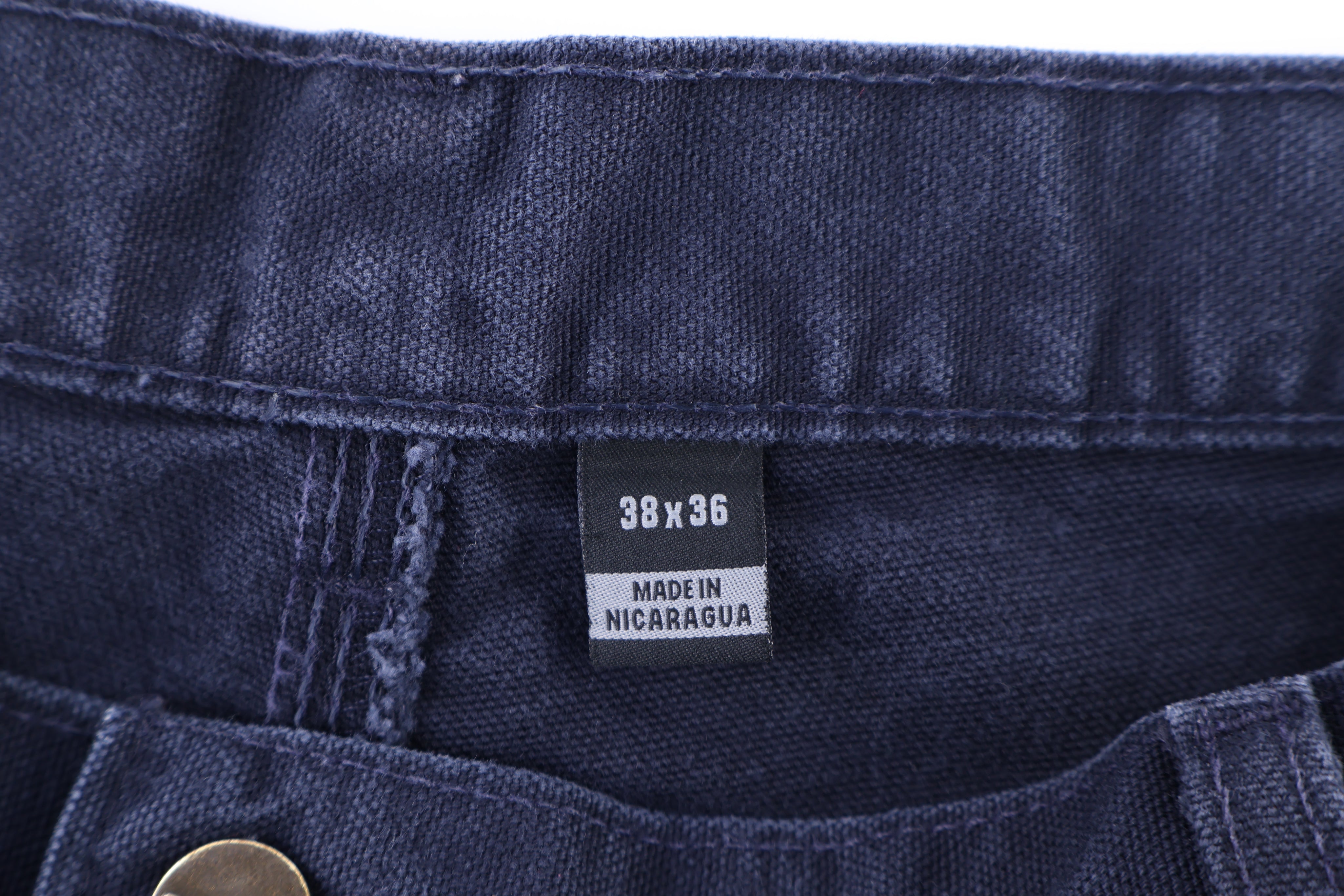 Carhartt Logo Patch Blue Navy Pants - Pants/Shorts - Thrifted Threads
