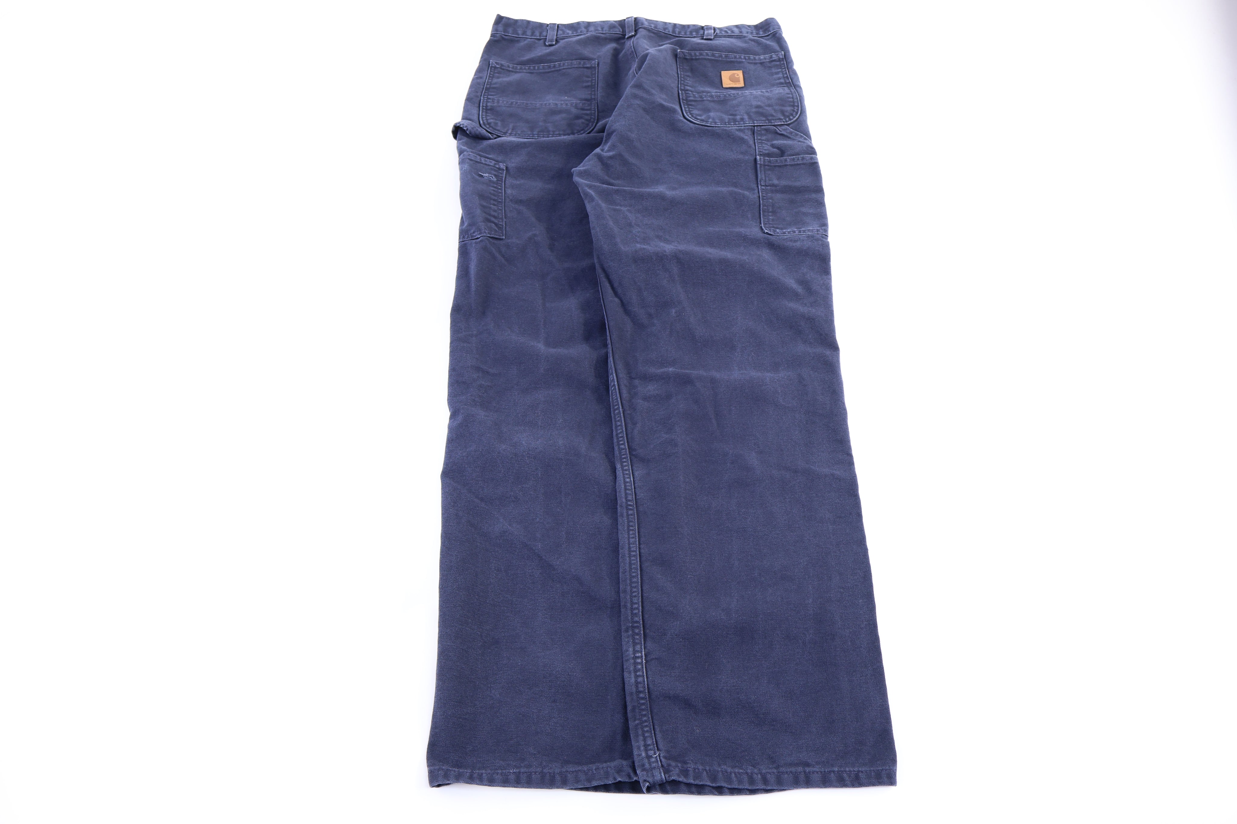 Carhartt Logo Patch Blue Navy Pants - Pants/Shorts - Thrifted Threads