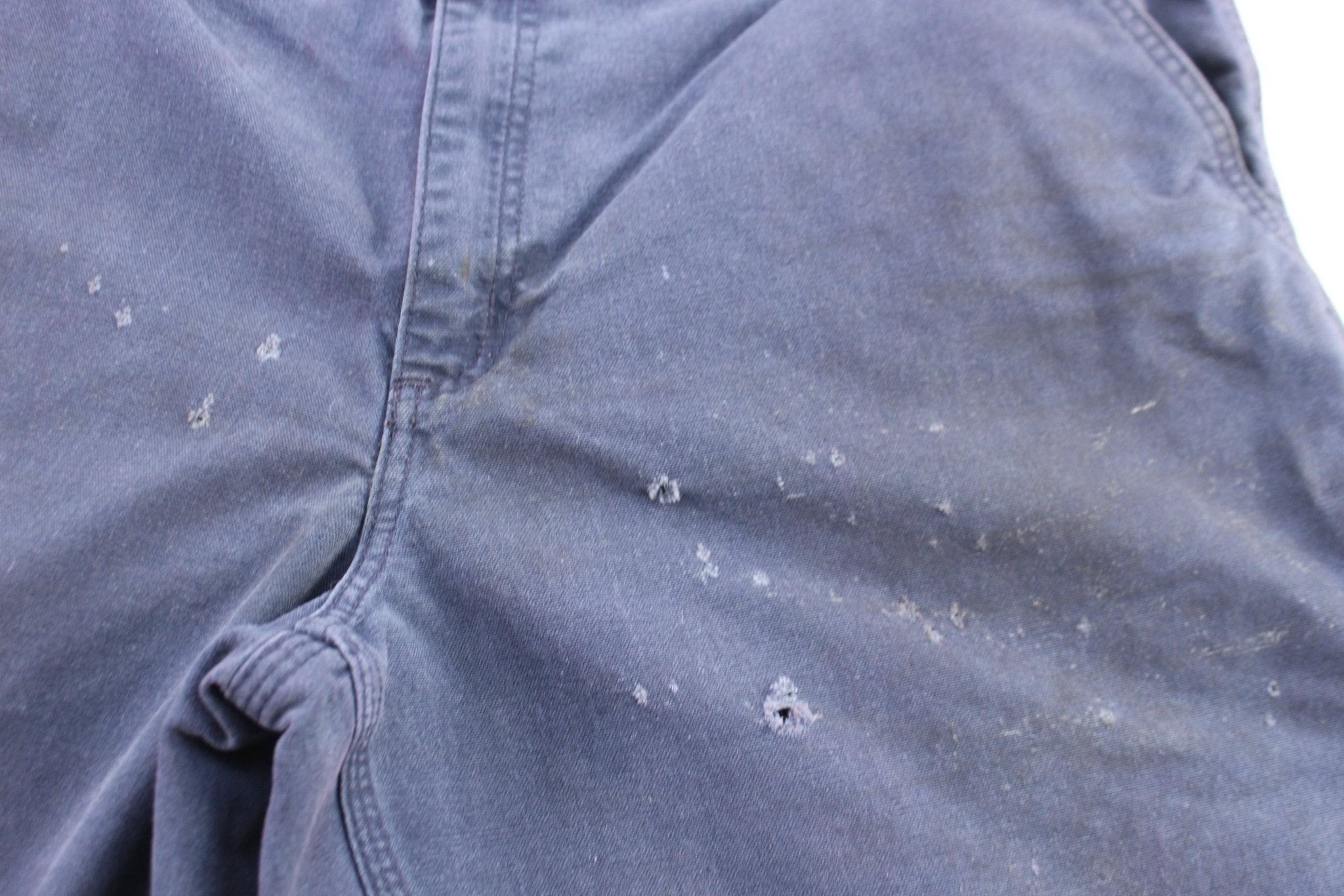 Carhartt Logo Patch Blue Pants - ThriftedThreads.com