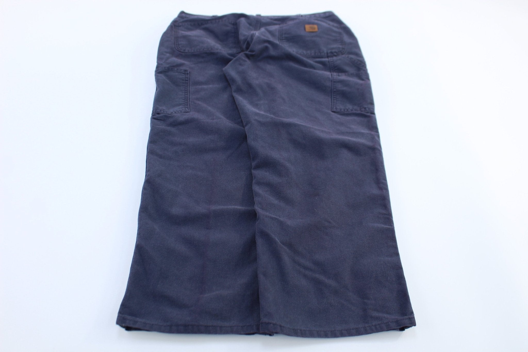 Carhartt Logo Patch Blue Pants - ThriftedThreads.com