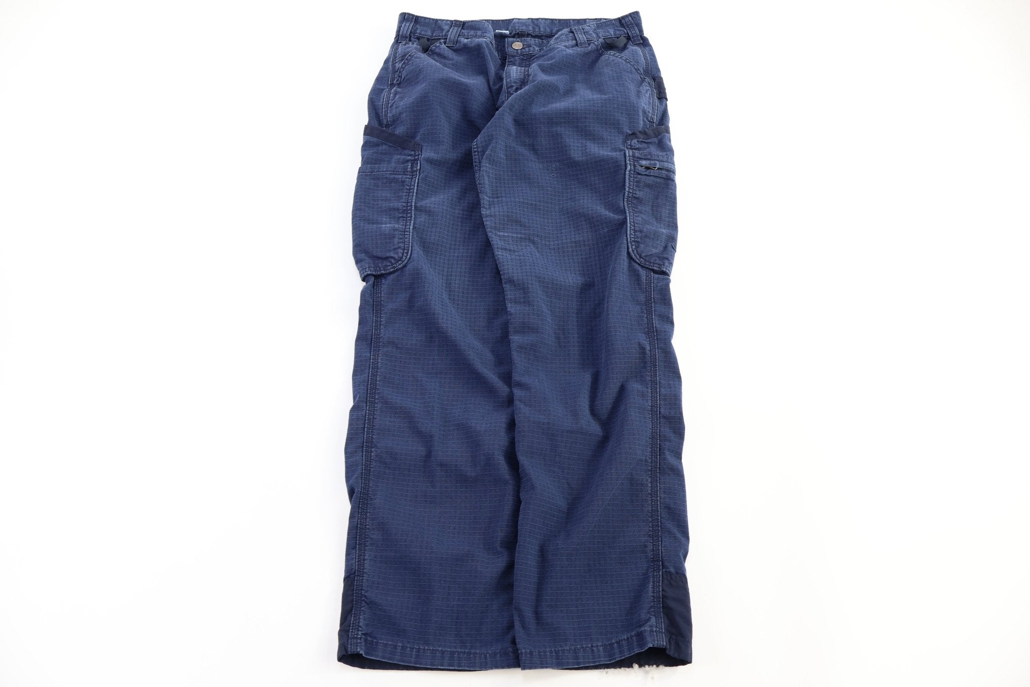 Carhartt Logo Patch Blue Pants - Pants - Thrifted Threads