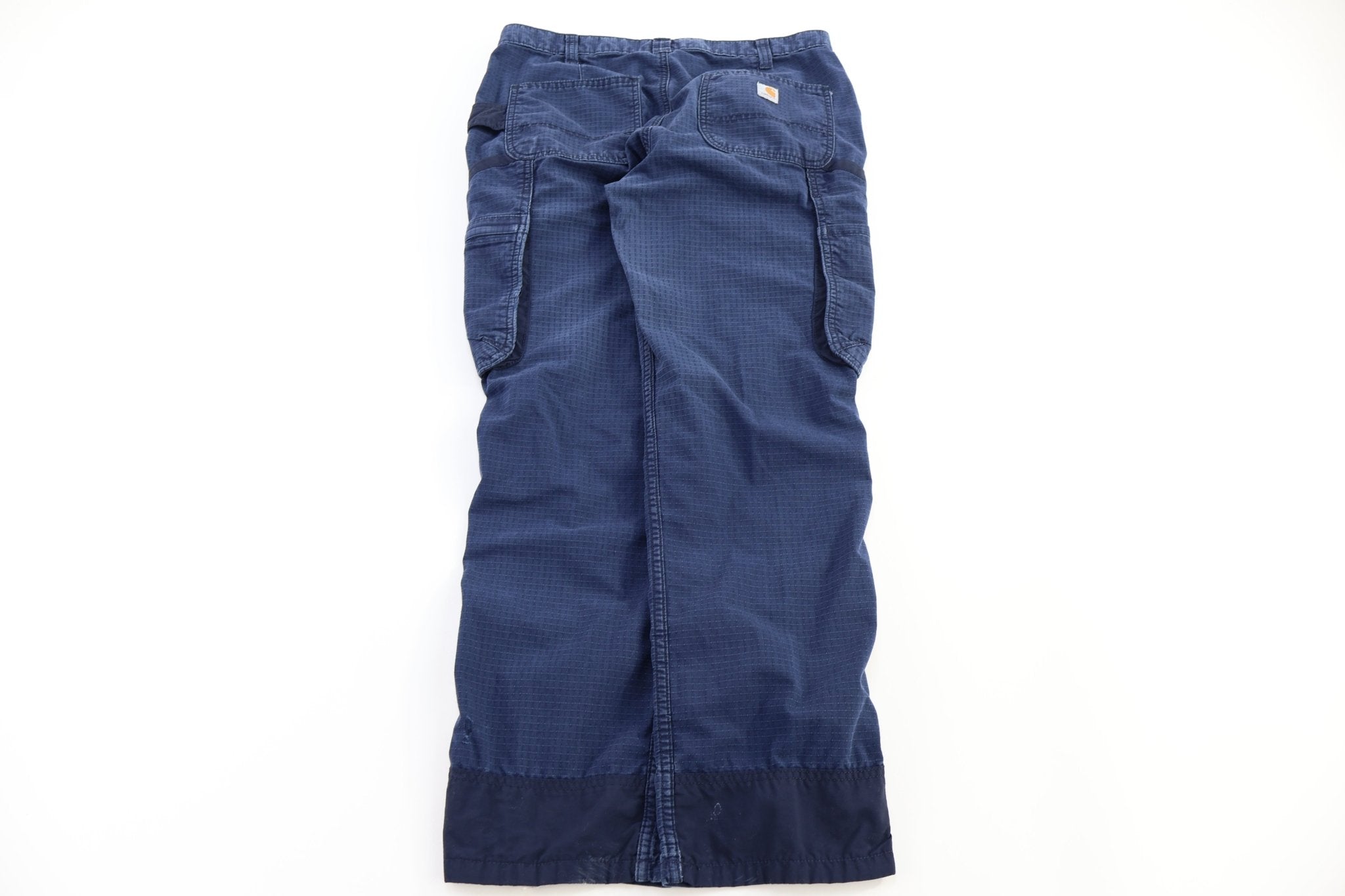 Carhartt Logo Patch Blue Pants - Pants - Thrifted Threads