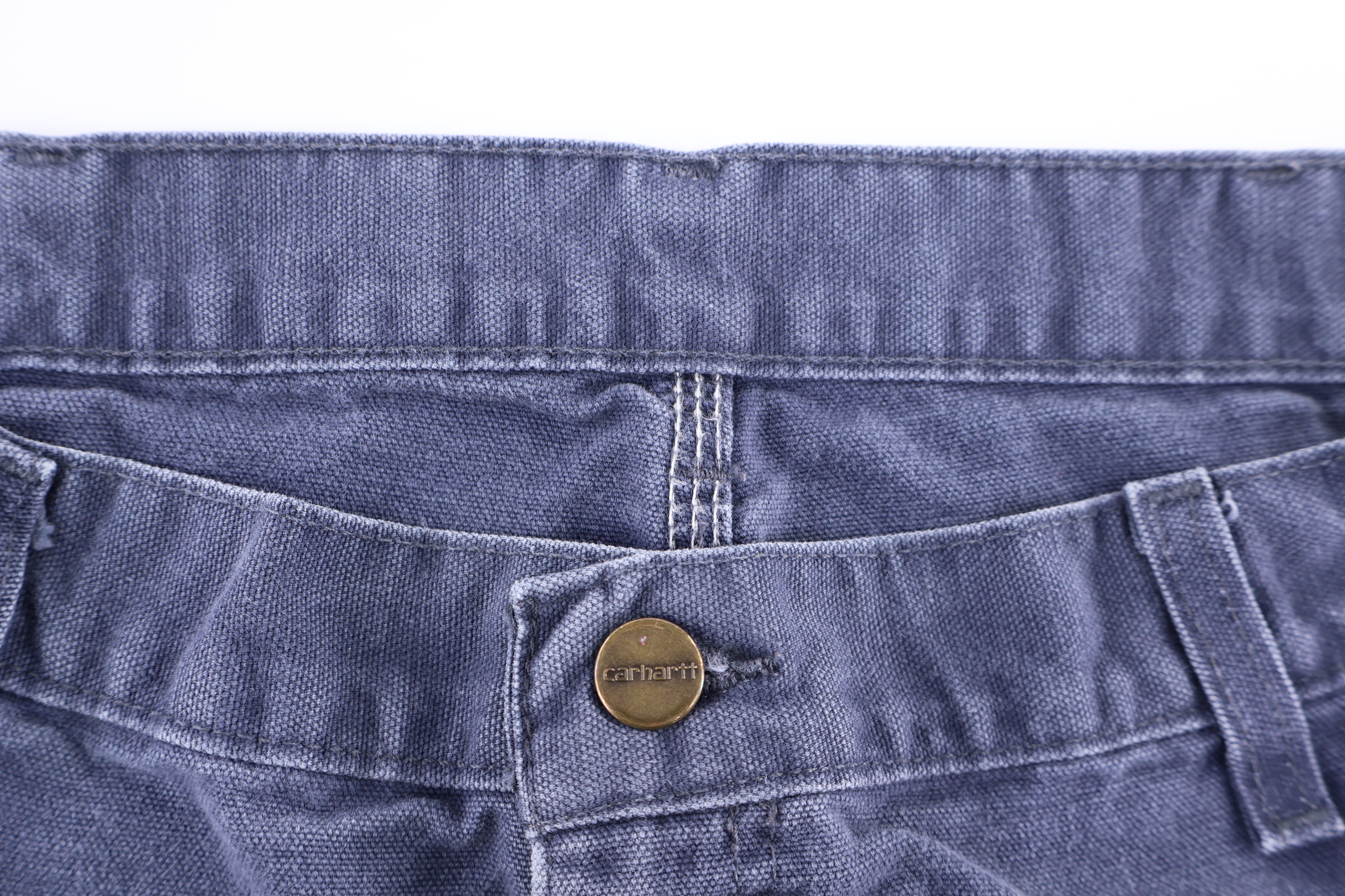 Carhartt Logo Patch Blue Pants - Pants/Shorts - Thrifted Threads