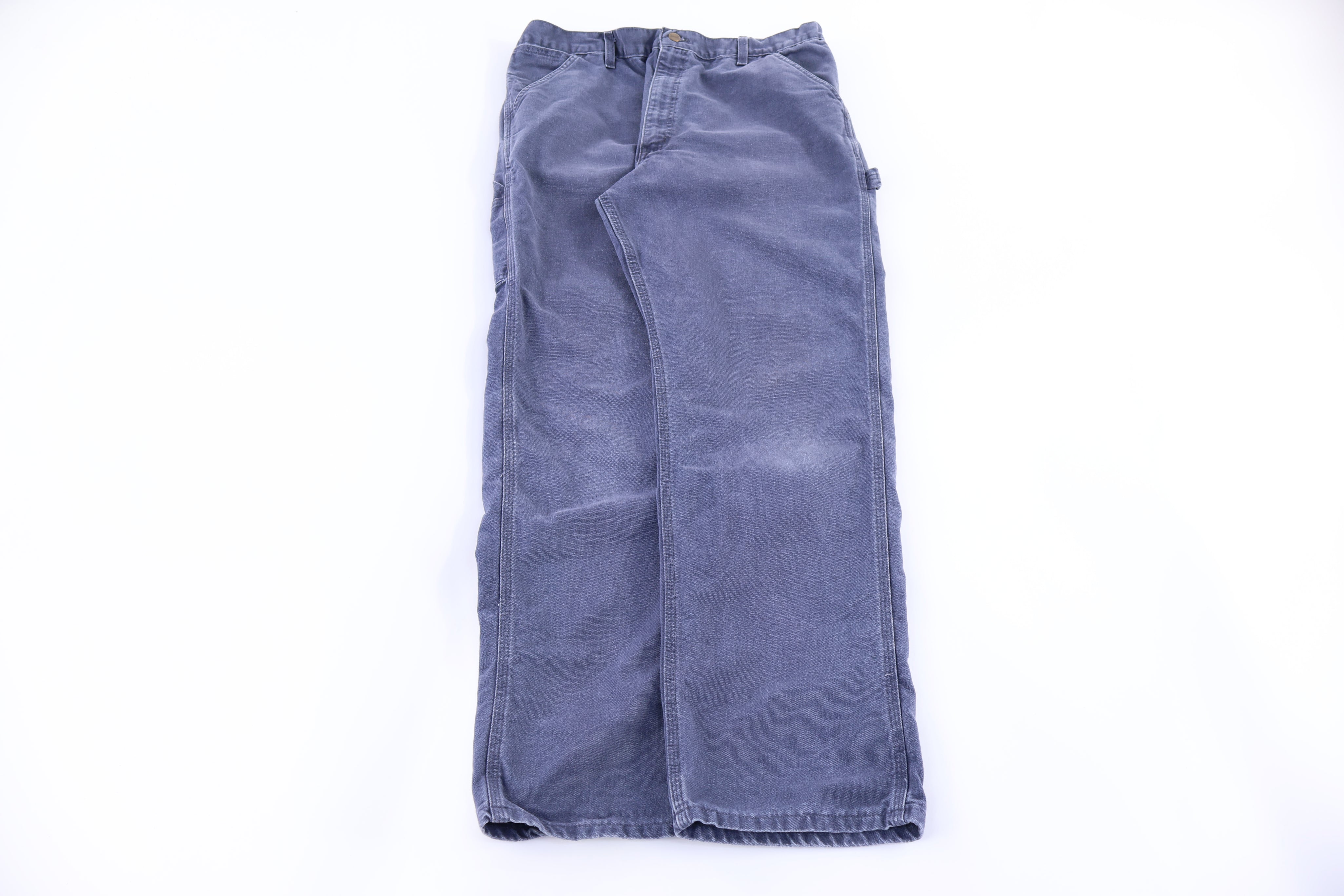 Carhartt Logo Patch Blue Pants - Pants/Shorts - Thrifted Threads