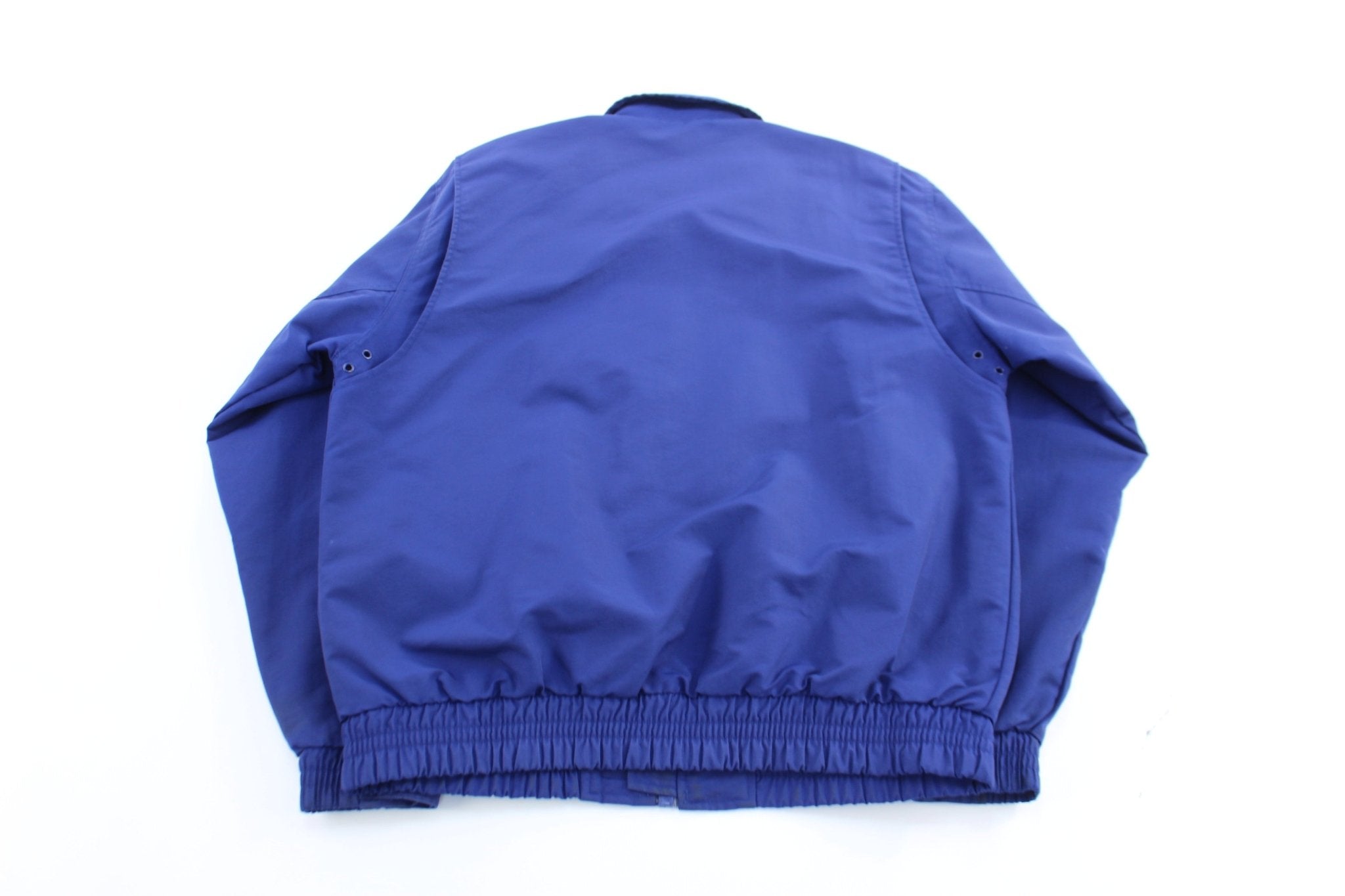 Carhartt Logo Patch Blue Zip Up Jacket - ThriftedThreads.com