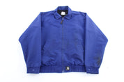 Carhartt Logo Patch Blue Zip Up Jacket - ThriftedThreads.com