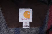 Carhartt Logo Patch Brown Blanket Lined Detroit Jacket - Jacket - Thrifted Threads