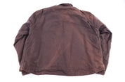 Carhartt Logo Patch Brown Blanket Lined Detroit Jacket - Jacket - Thrifted Threads