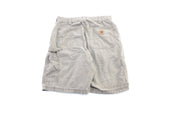 Carhartt Logo Patch Brown Carpenter Shorts - ThriftedThreads.com