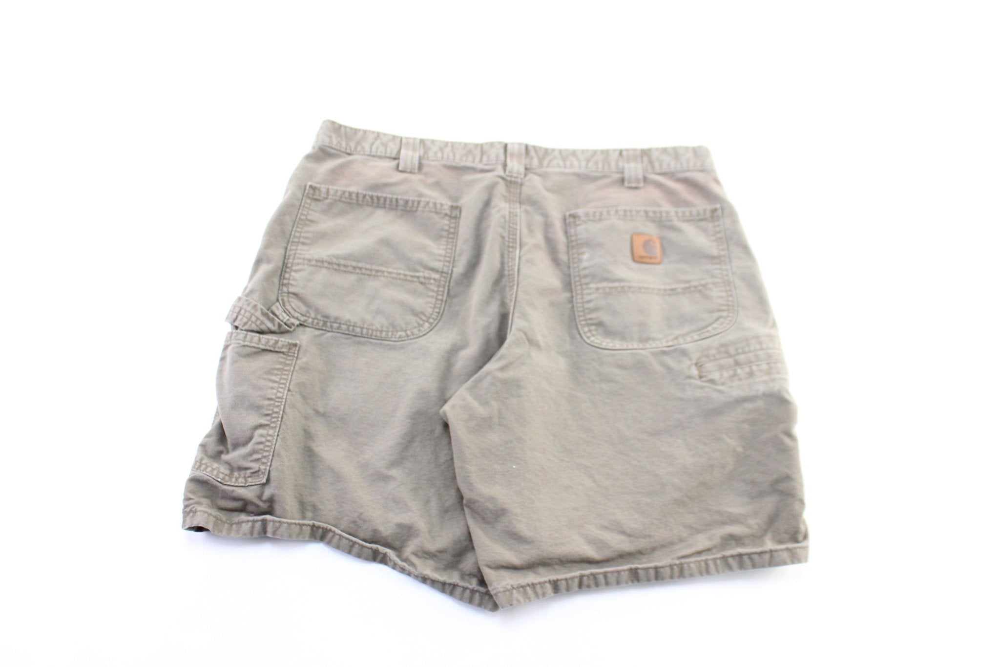 Carhartt Logo Patch Brown Carpenter Shorts - Pants/Shorts - Thrifted Threads