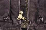 Carhartt Logo Patch Brown Full Zip Jacket - ThriftedThreads.com