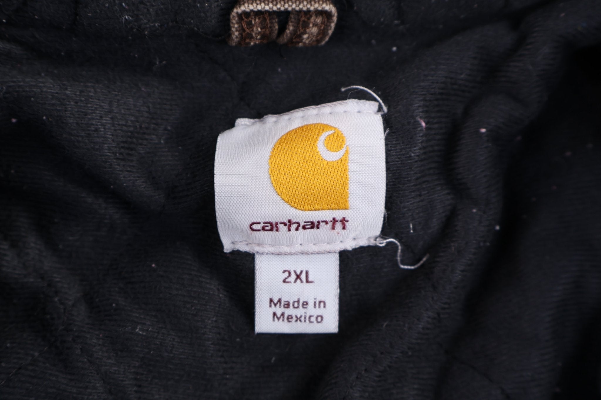 Carhartt Logo Patch Brown Full Zip Jacket - Jacket - Thrifted Threads