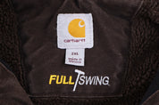 Carhartt Logo Patch Brown Full Zip Jacket - Jacket - Thrifted Threads