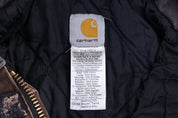 Carhartt Logo Patch Brown Full Zip Jacket - Jacket - Thrifted Threads