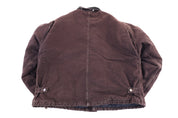 Carhartt Logo Patch Brown Full Zip Jacket - Jacket - Thrifted Threads