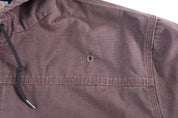 Carhartt Logo Patch Brown Full Zip Jacket - jacket - Thrifted Threads