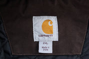 Carhartt Logo Patch Brown Full Zip Jacket - Jacket - Thrifted Threads