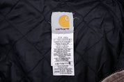 Carhartt Logo Patch Brown Full Zip Jacket - Jacket - Thrifted Threads