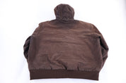 Carhartt Logo Patch Brown Full Zip Jacket - Jacket - Thrifted Threads