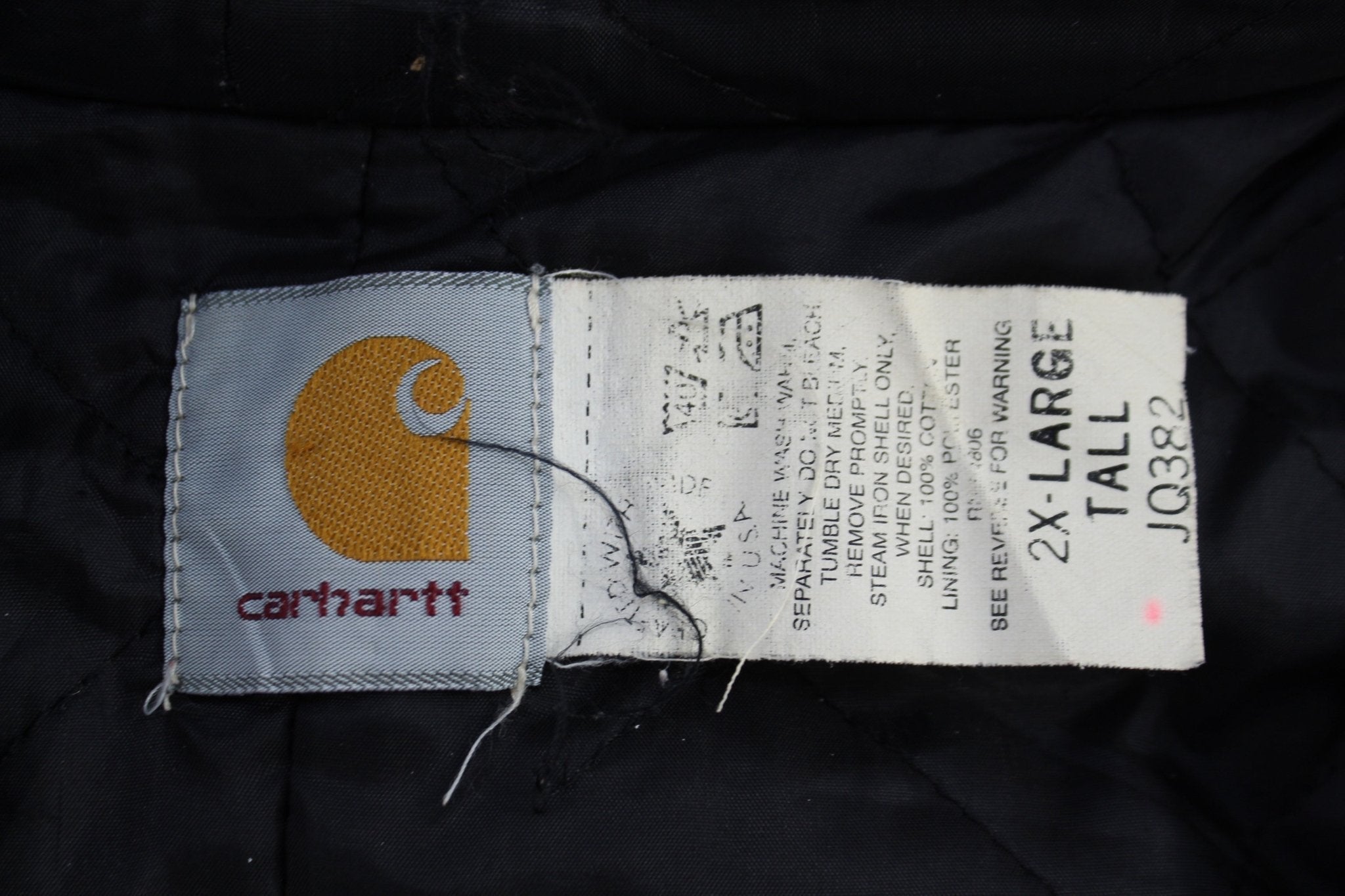 Carhartt Logo Patch Brown Full Zip Jacket - Jacket - Thrifted Threads