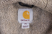 Carhartt Logo Patch Brown Full Zip Jacket - Jacket - Thrifted Threads