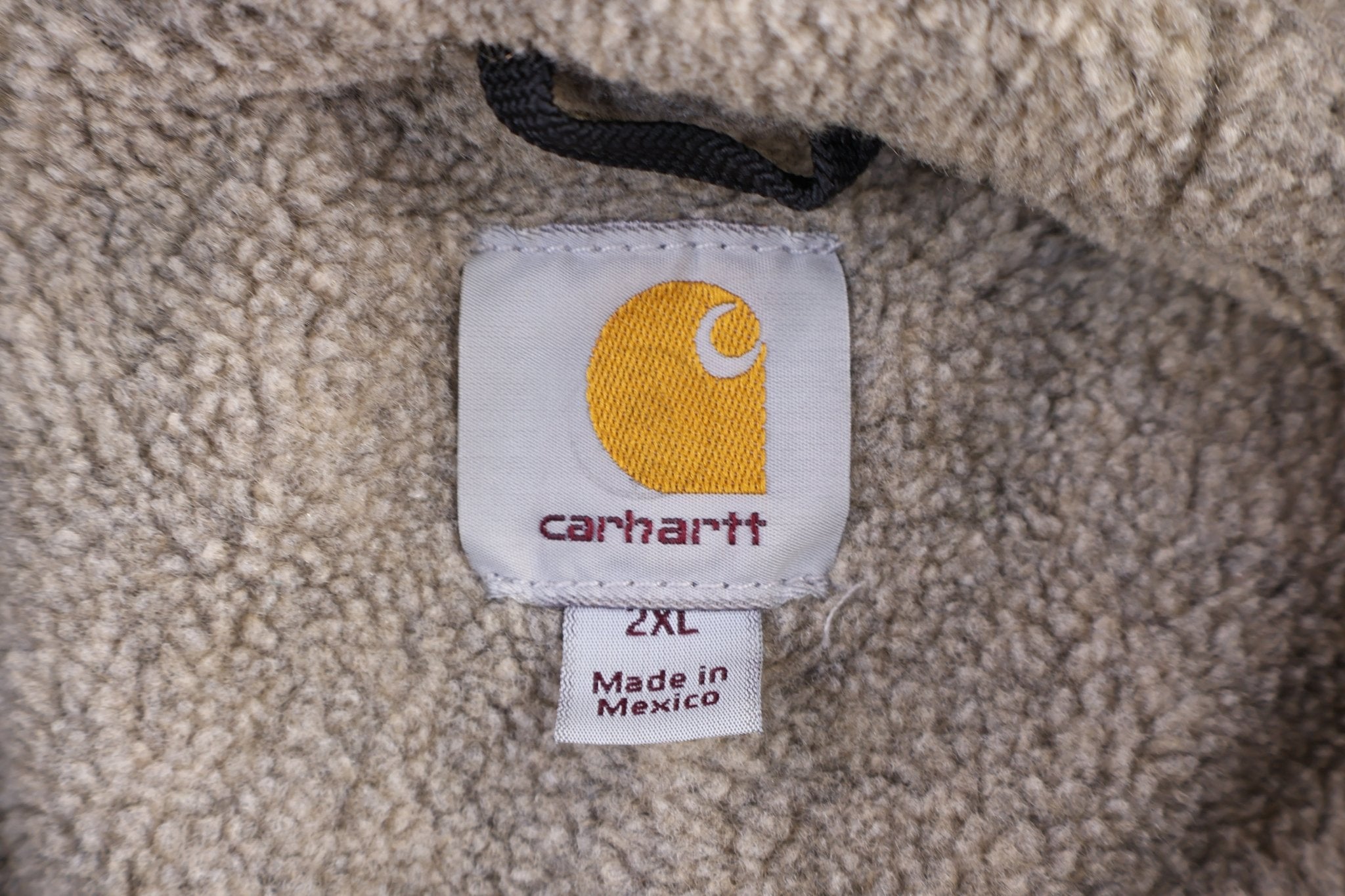 Carhartt Logo Patch Brown Full Zip Jacket - Jacket - Thrifted Threads