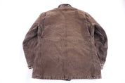 Carhartt Logo Patch Brown Full Zip Jacket - Jacket - Thrifted Threads