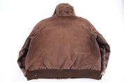 Carhartt Logo Patch Brown Full Zip Jacket - Jacket - Thrifted Threads